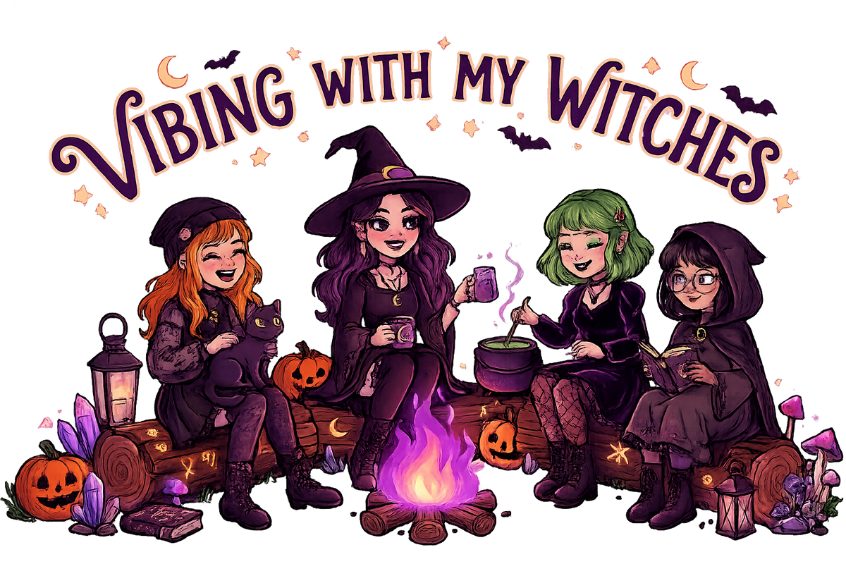 Lisa's Little Shoppe Vibing With My Witches Tee