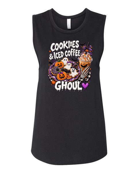 Lisa's Little Shoppe Cookies & Iced Coffee Ghoul Tank Top
