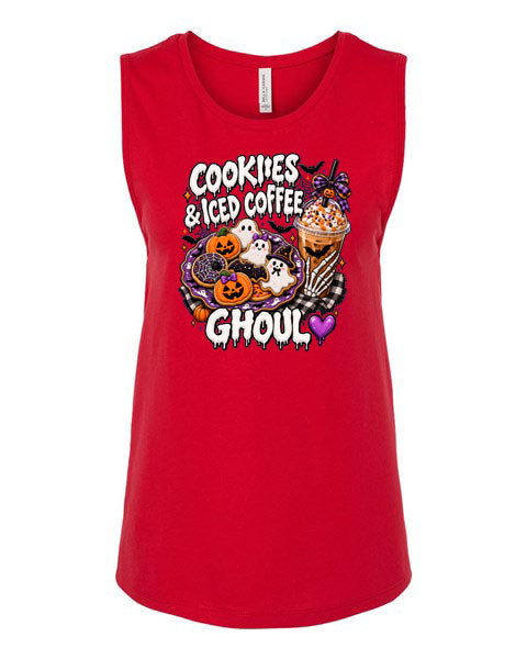 Lisa's Little Shoppe Cookies & Iced Coffee Ghoul Tank Top