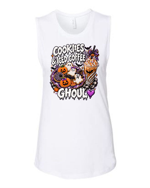 Lisa's Little Shoppe Cookies & Iced Coffee Ghoul Tank Top