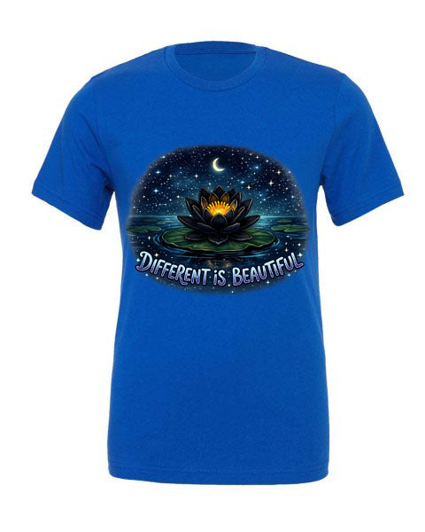 Lisa's Little Shoppe “Different is Beautiful” Black Water Lily Tee