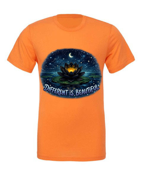 Lisa's Little Shoppe “Different is Beautiful” Black Water Lily Tee