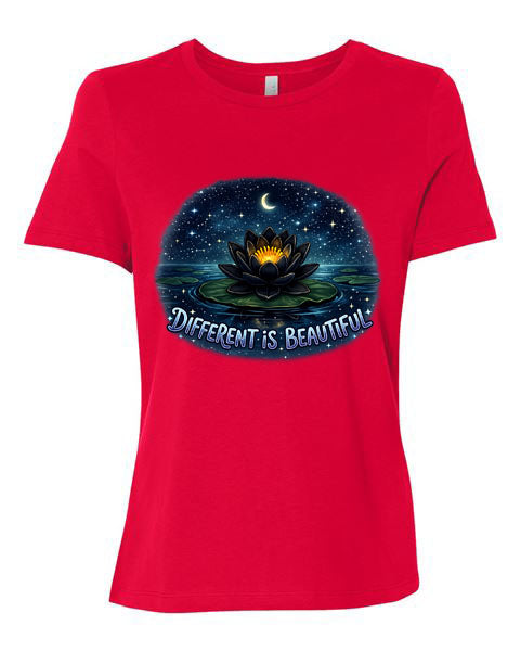 Lisa's Little Shoppe “Different is Beautiful” Black Water Lily Tee