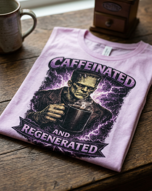 Lisa's Little Shoppe Caffeinated & Regenerated Frankenstein Tank Top