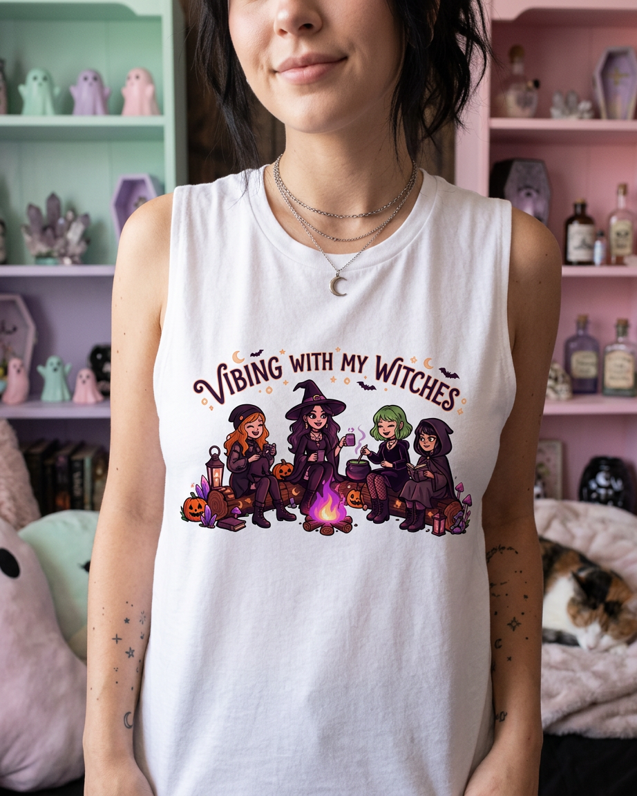 Lisa's Little Shoppe Vibing With My Witches Tank Top