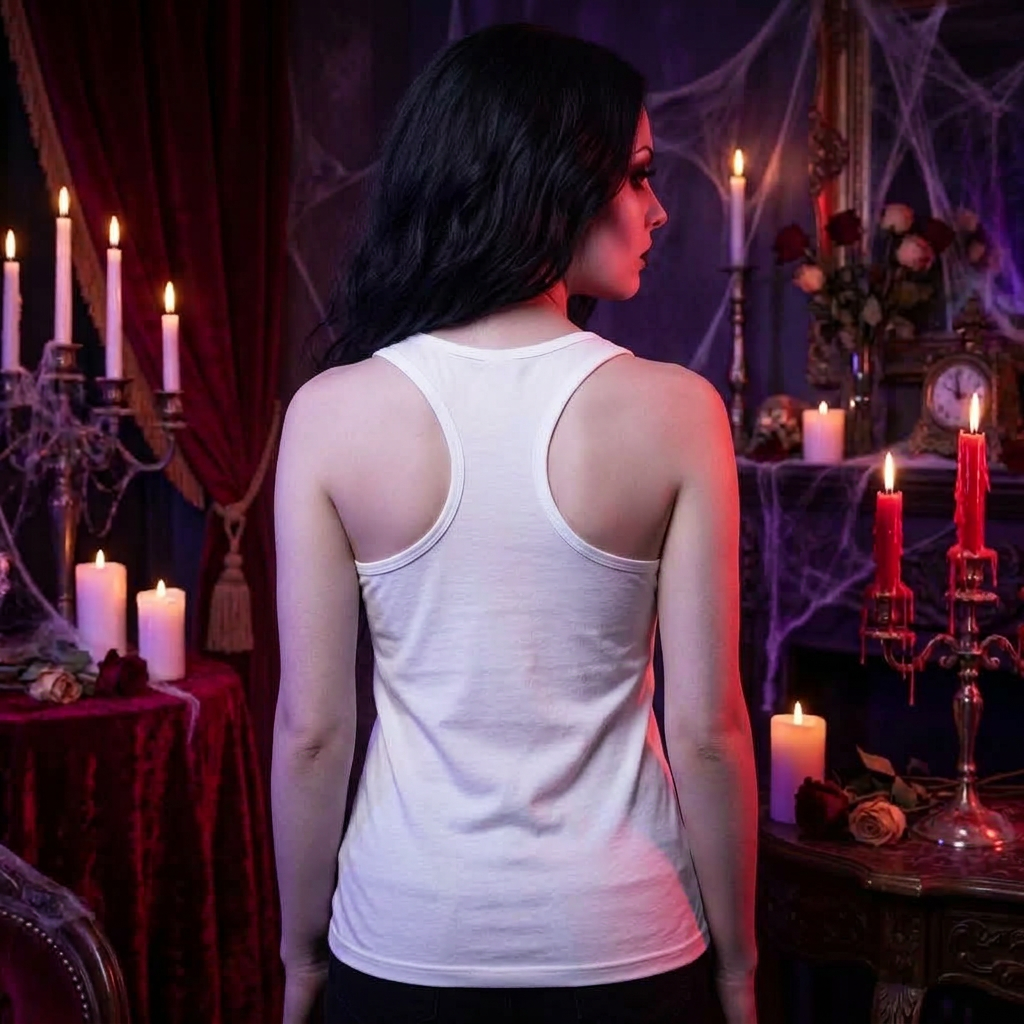 Lisa's Little Shoppe Donate Blood, Save a Vampire – Spooky Cute Vampire Racerback Tank Top