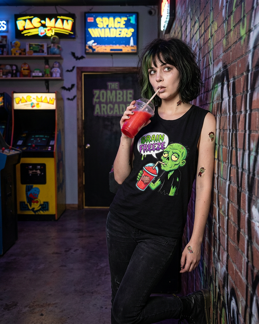 Lisa's Little Shoppe Brain Freeze Zombie Slushie Tank | Bella+Canvas Racerback