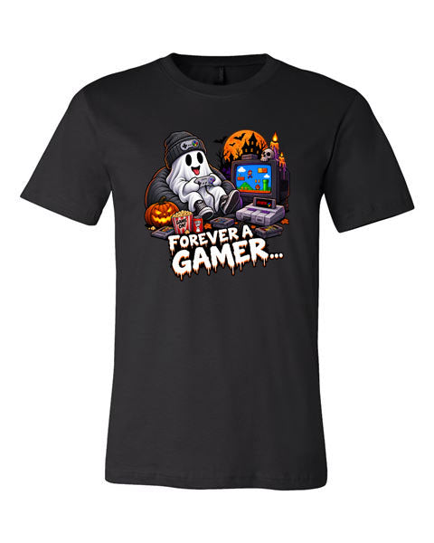 Lisa's Little Shoppe Forever a Gamer Halloween Unisex Tee | Bella+Canvas