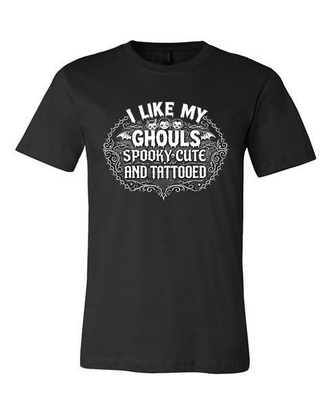 Lisa's Little Shoppe I Like My Ghouls Spooky Cute and Tattooed Tee