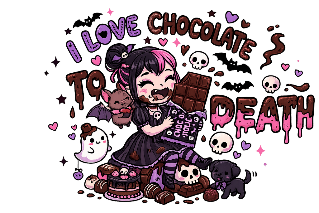 Lisa's Little Shoppe I Love Chocolate to Death Tee