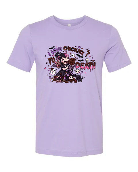 Lisa's Little Shoppe I Love Chocolate to Death Tee