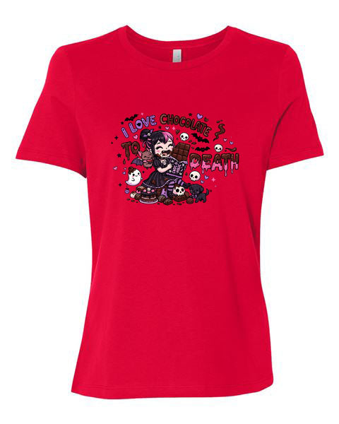 Lisa's Little Shoppe I Love Chocolate to Death Tee