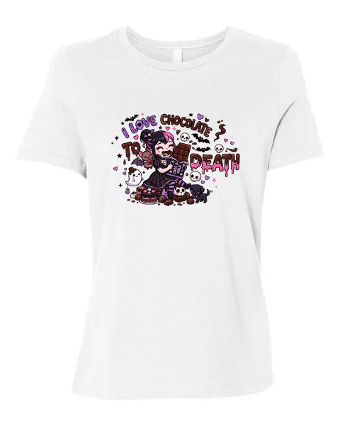 Lisa's Little Shoppe I Love Chocolate to Death Tee