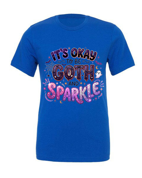 Lisa's Little Shoppe It's Okay to be Goth and Sparkle Tee