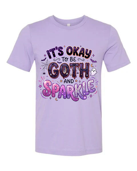 Lisa's Little Shoppe It's Okay to be Goth and Sparkle Tee