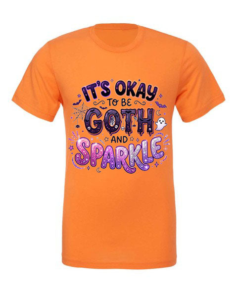 Lisa's Little Shoppe It's Okay to be Goth and Sparkle Tee