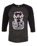 Lisa's Little Shoppe Baseball Tee – “Just a Girl Who Loves Fishnets and Leggings. Period!” 🖤