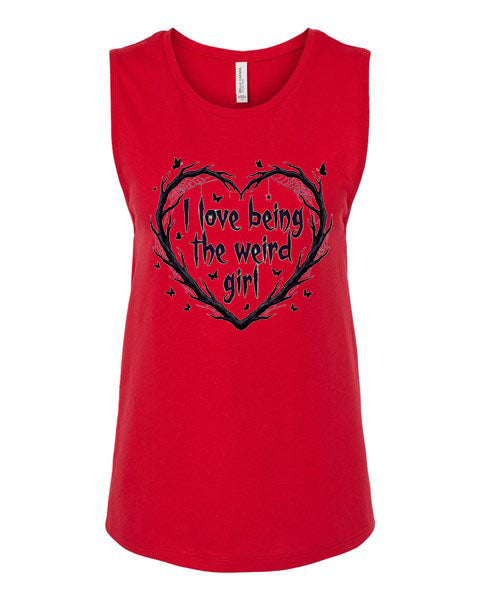 Lisa's Little Shoppe I Love Being the Weird Girl Tank Top