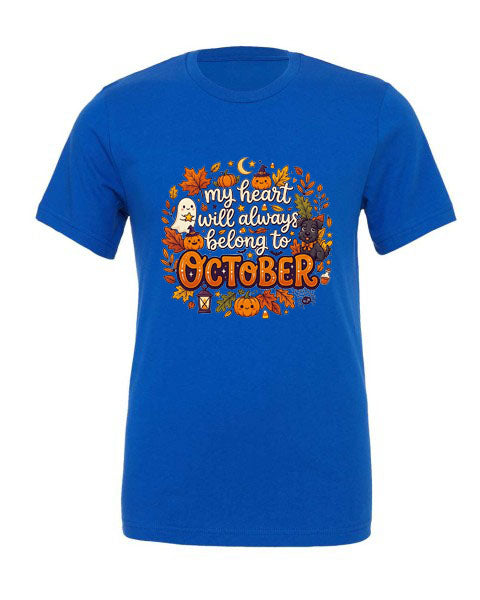 Lisa's Little Shoppe  My Heart Will Always Belong to October Tee