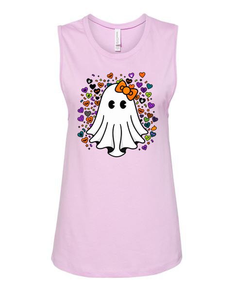 Lisa's Little Shoppe 🎃 Halloween Ghostie Tank Top Bella Canvas Racerback