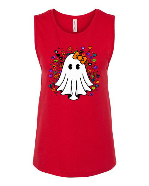 Lisa's Little Shoppe 🎃 Halloween Ghostie Tank Top Bella Canvas Racerback