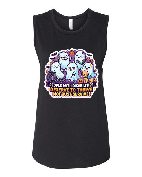 Lisa's Little Shoppe Spooky Cute Disability Advocacy Tank Top
