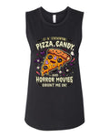 Lisa's Little Shoppe If It Involves Pizza, Candy, and Horrors Movies Count Me In Tank Top