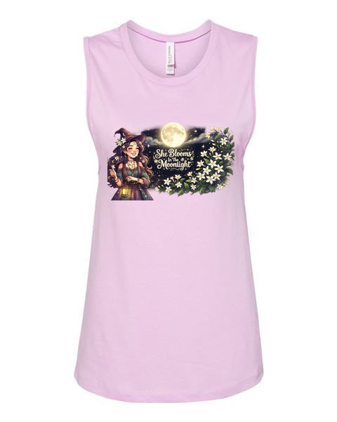 Lisa's Little Shoppe She Blooms in the Moonlight Tank Top