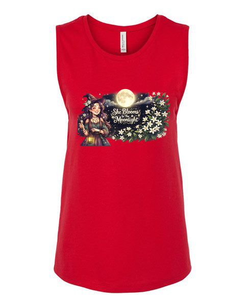 Lisa's Little Shoppe She Blooms in the Moonlight Tank Top