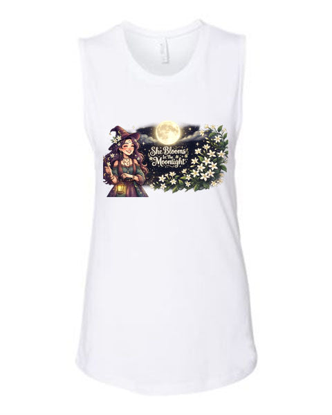 Lisa's Little Shoppe She Blooms in the Moonlight Tank Top
