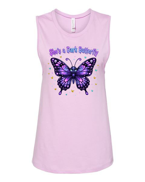 Lisa's Little Shoppe She's a Dark Butterfly Tank Top