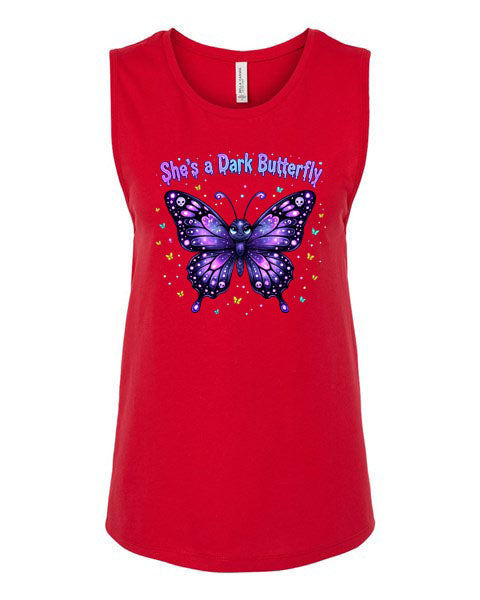 Lisa's Little Shoppe She's a Dark Butterfly Tank Top
