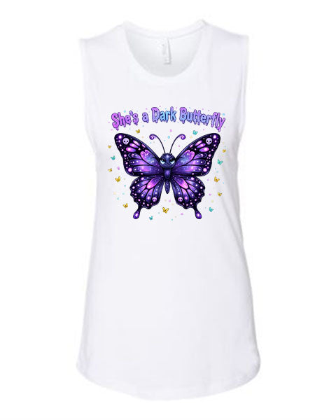 Lisa's Little Shoppe She's a Dark Butterfly Tank Top