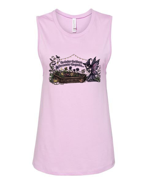 Lisa's Little Shoppe The Darker The Garden The Sweeter The Bloom Tank Top