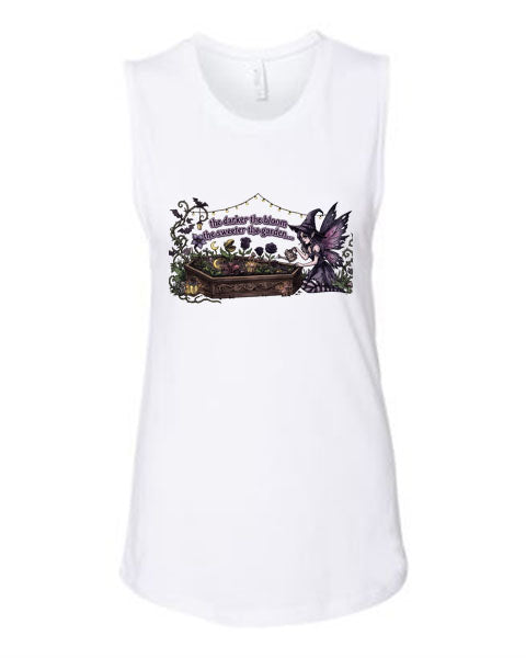 Lisa's Little Shoppe The Darker The Garden The Sweeter The Bloom Tank Top