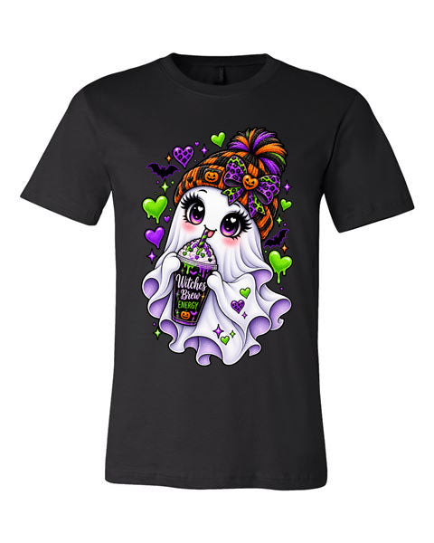 Lisa's Little Shoppe Witches Brew Energy Cute Ghost Tee