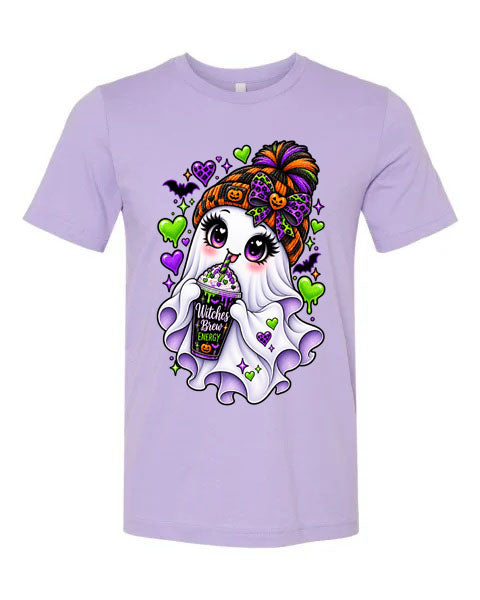 Lisa's Little Shoppe Witches Brew Energy Cute Ghost Tee