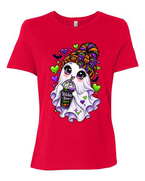 Lisa's Little Shoppe Witches Brew Energy Cute Ghost Tee