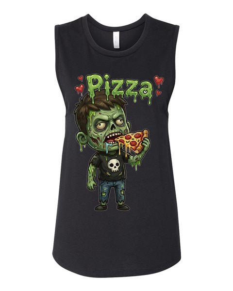 Lisa's Little Shoppe Zombie Pizza Tank Top