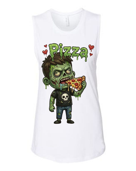 Lisa's Little Shoppe Zombie Pizza Tank Top