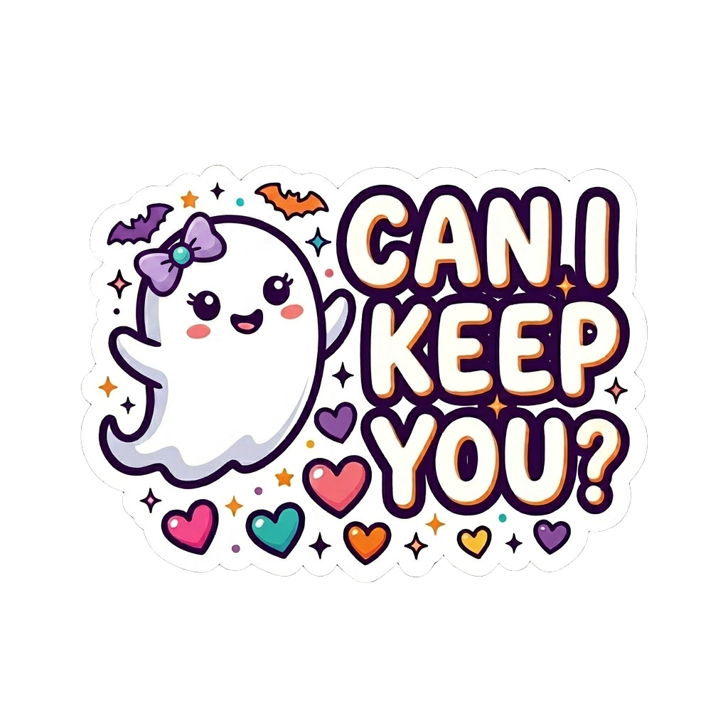Lisa's Little Shoppe “Can I Keep You?” Cute Ghost Tee