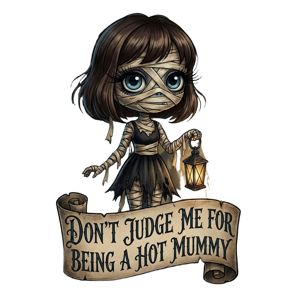 Lisa's Little  Shoppe Don't Judge Me For Being a Hot Mummy Tee