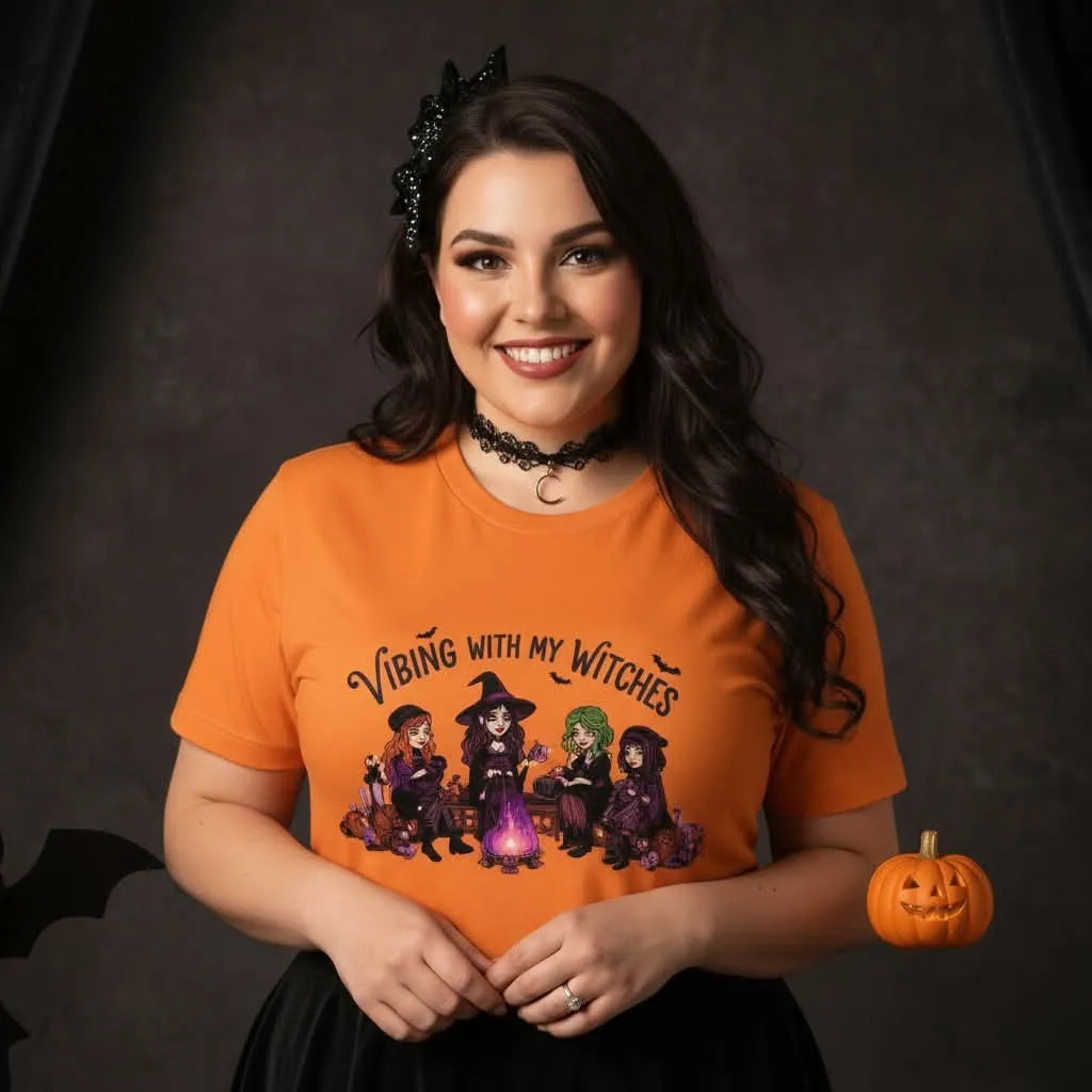 Lisa's Little Shoppe Vibing With My Witches Tee