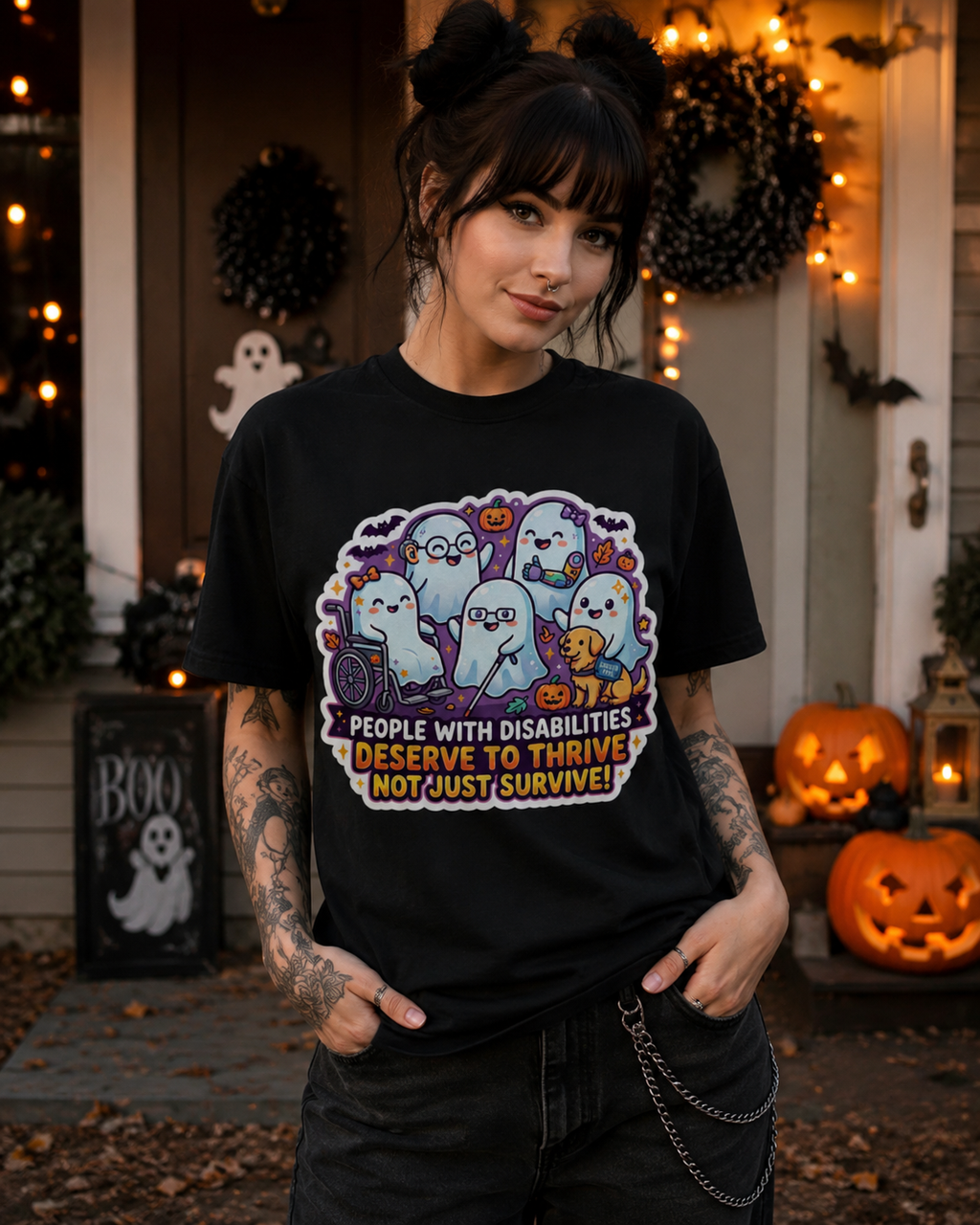 Lisa's Little Shoppe Spooky Cute Disability Advocacy Tee