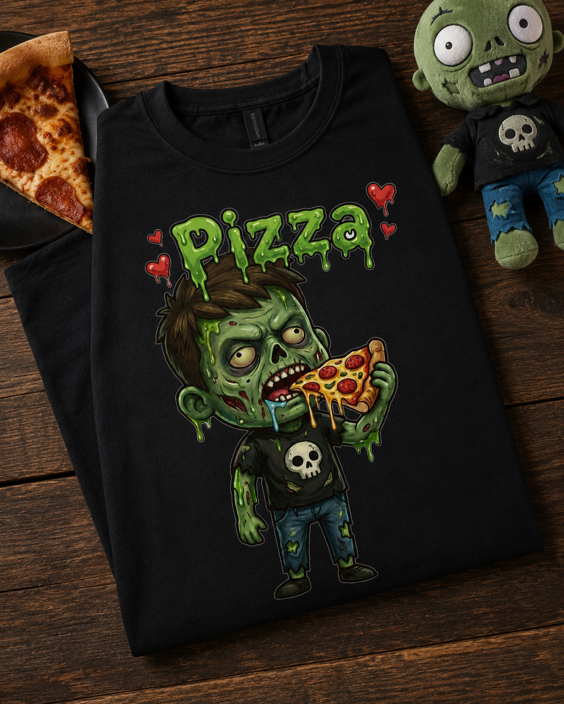 Lisa's Little Shoppe Zombie Pizza Tee
