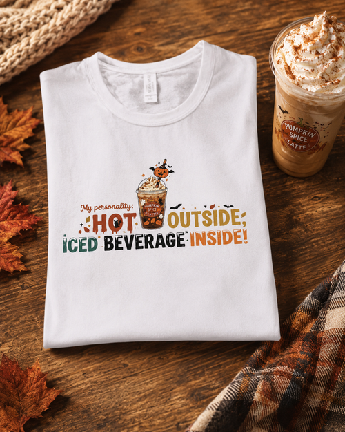 Lisa's  Little Shoppe My Personality Hot Outside Iced Beverage Inside! Tank Top