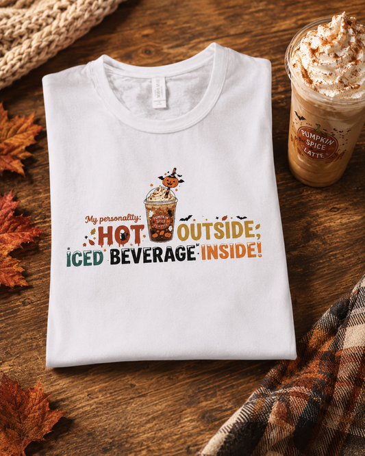 Lisa's  Little Shoppe My Personality Hot Outside Iced Beverage Inside! Tank Top