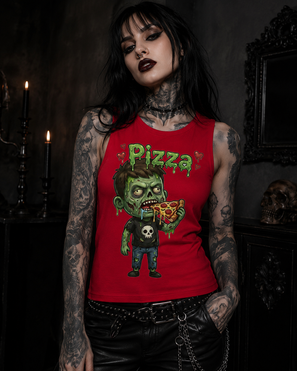 Lisa's Little Shoppe Zombie Pizza Tee