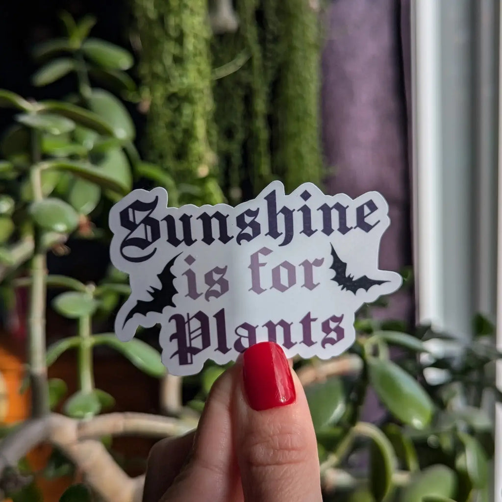 Moonlit Creations Sunshine Is For Plants Vinyl Stickers
